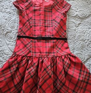 Plaid Red Kids Dress